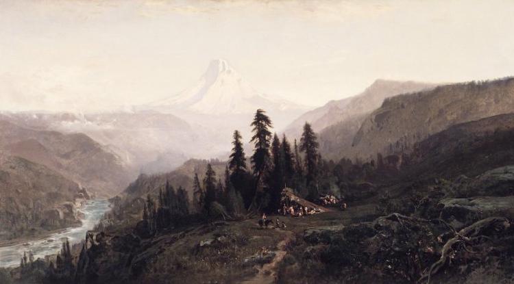 William Keith Mount Hood Oregon Spain oil painting art